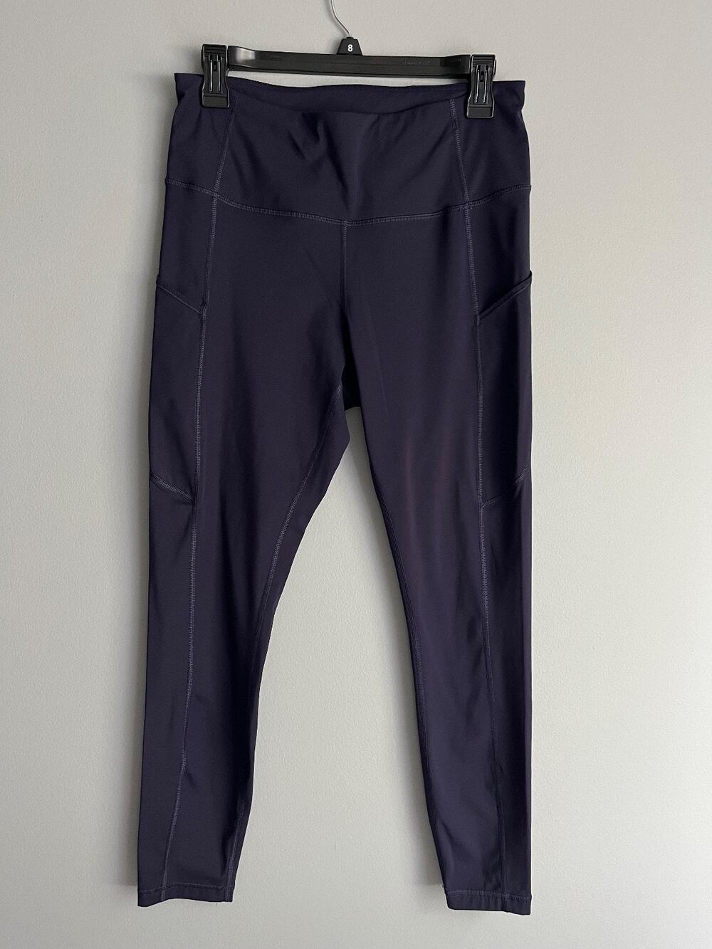 Crazy Yoga Leggings S/M Navy Pilates Princess Athletic Pocket Gym Workout
